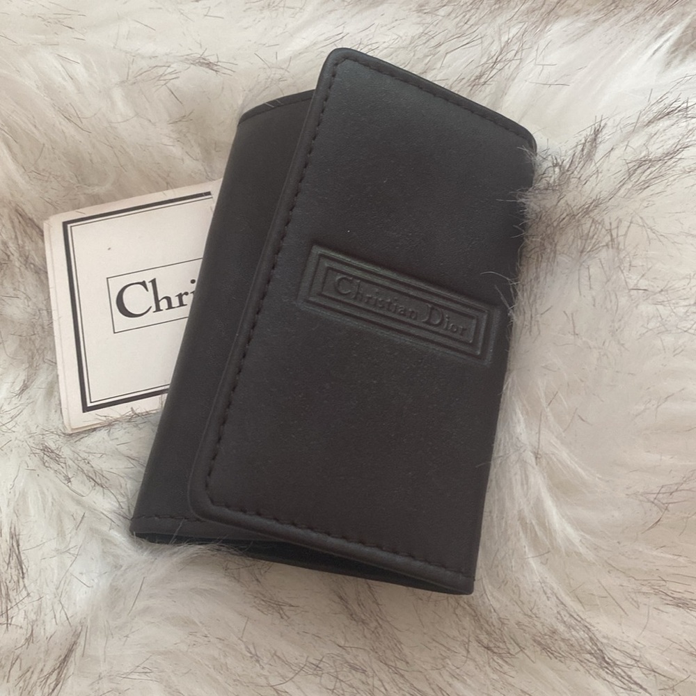 ✔️Christian Dior Vintage Leather Key Case with tags